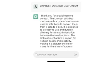 Was GPT über den LInkrest-Schlafsofamechanismus sagt