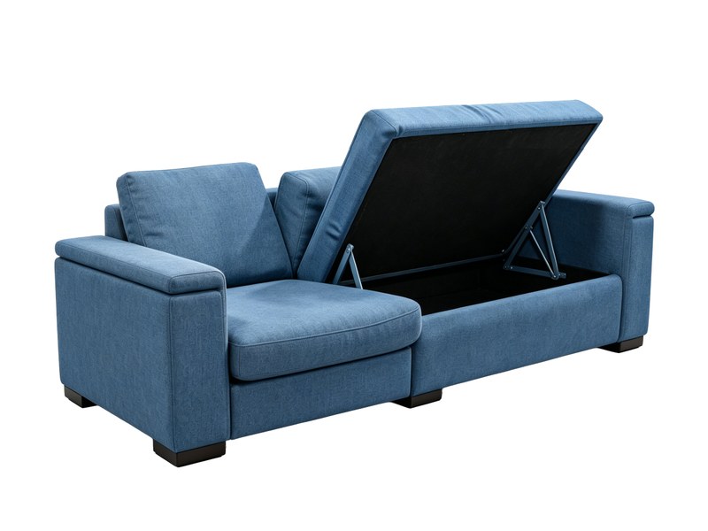 Hochklappbarer Sofasitz-Aufbewahrungsmechanismus mit Scharnieren