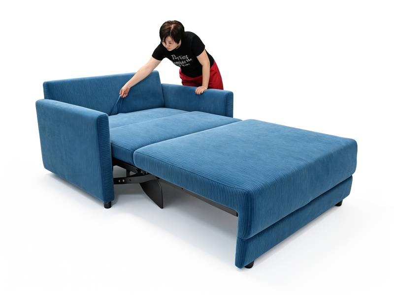 Ausziehbarer Schlafsofa-Mechanismus in einem Schritt